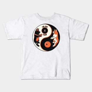 Ying-Yang vintage t-shirt Kids T-Shirt